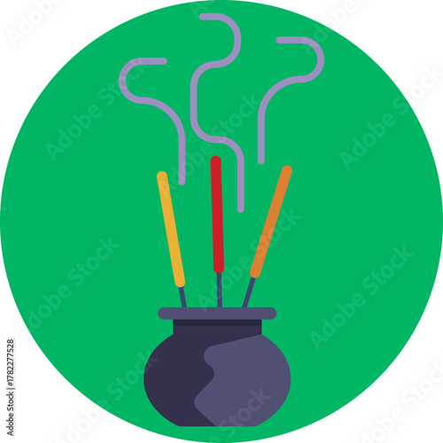 Represents aromatherapy used in yoga for relaxation and focus.