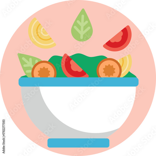 A plate of fresh fruits and vegetables symbolizing nutritious eating.
