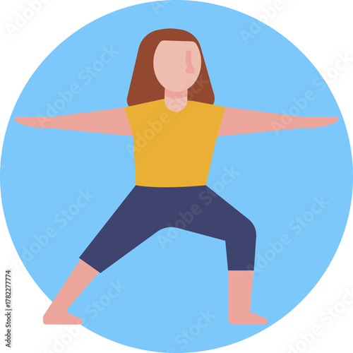 Simple illustration of a meditative yoga posture, emphasizing relaxation and focus.