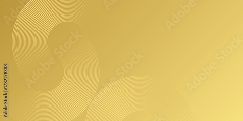 Gold circle lines texture background with glass effect for print artwork in cmyk color mode simple art modern, Vector