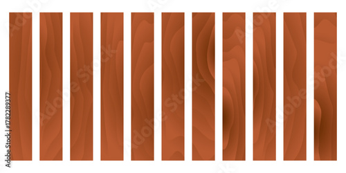 Wooden background. Background from wooden boards. Vector clipart.