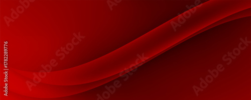 Abstract red background. Dynamic sound wave. Design element. Vector illustration