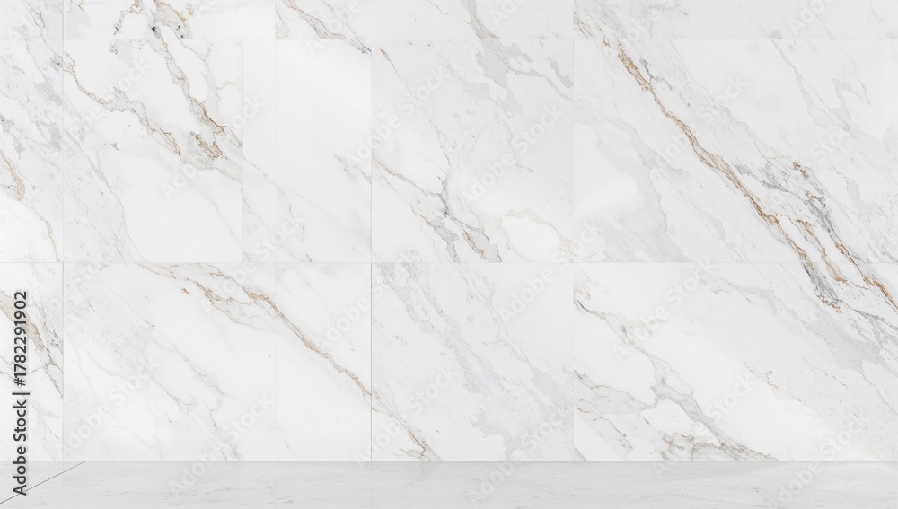 Obraz premium Snow White Vitrified Porcelain Tiles with Natural Marble Texture