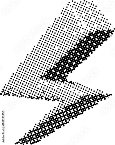 Halftone Thunderbolt