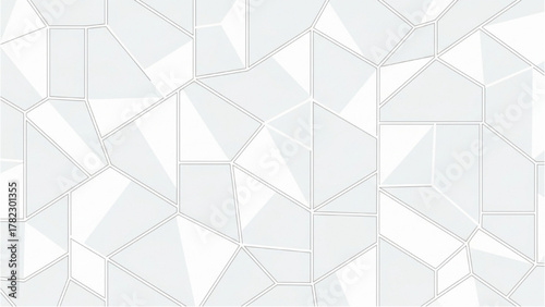 Abstract Geometric Background Modern Mosaic of White and Gray Triangles