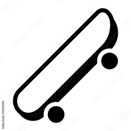 skateboard glyph icon