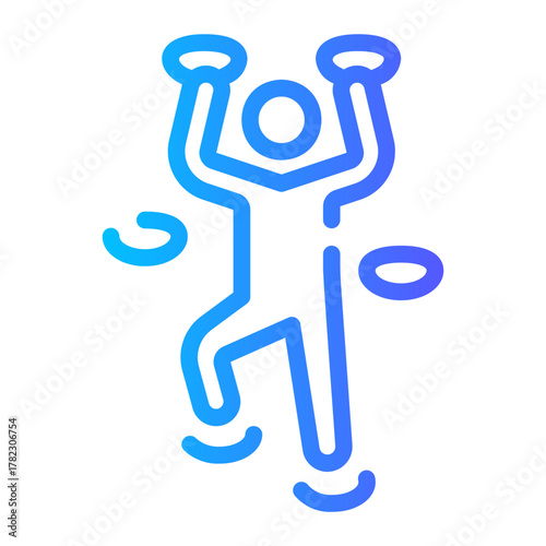 climbing gradient icon