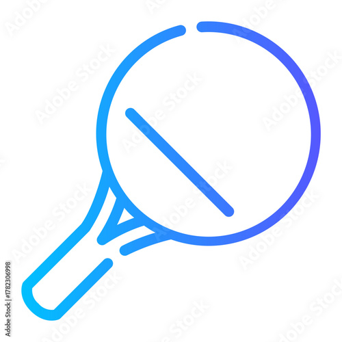table tennis gradient icon