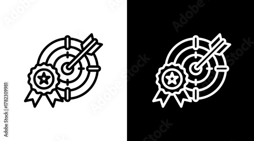 Goal Setting With Icon Set Design