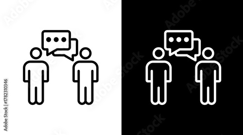 Communication Skills With Icon Set Design