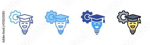 Education Icon, Multi Styles Icon Set