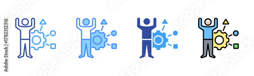 Skill Icon, Multi Styles Icon Set