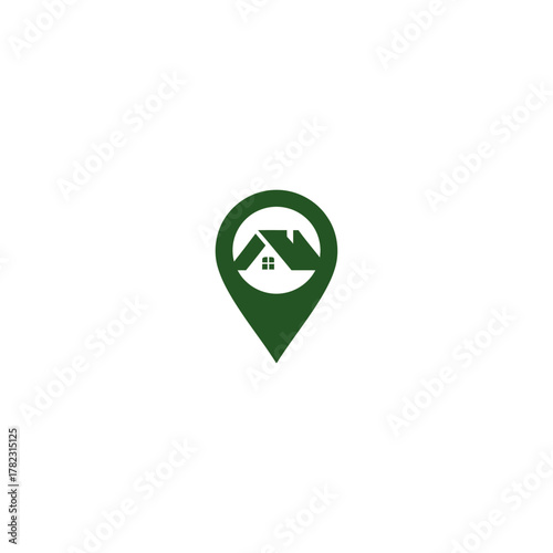 Free Download Real estate location pin icon flat vector design. - GFXLoad