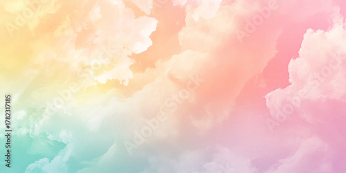 Pastel sky background, natural landscape