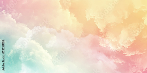 Pastel sky background, natural landscape