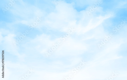 Beautiful sky with white clouds photo