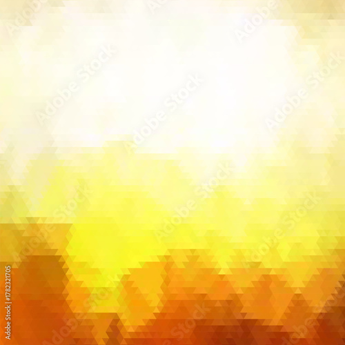 Yellow triangular background. Vector graphics. Presentation template. eps 10