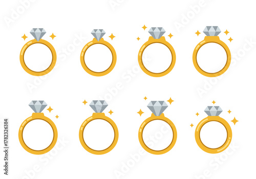 Sparkling Promises A Collection of Engagement Ring Illustrations