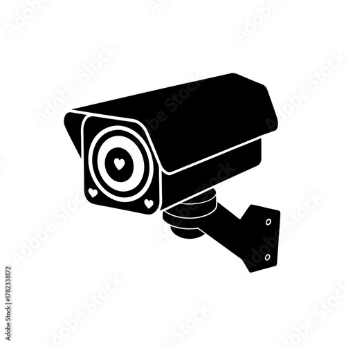 security camera isolated on white background