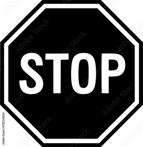 Stop signs set. vector illustration