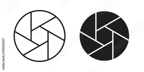 Aperture icon for your website design, logo, app, UI. EPS10