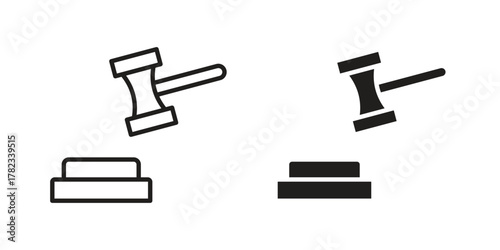 Auction icon for your website design, logo, app, UI. EPS10