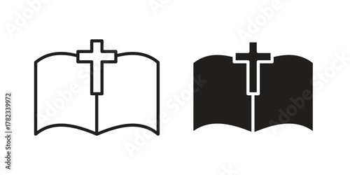 Bible icon for your website design, logo, app, UI. EPS10