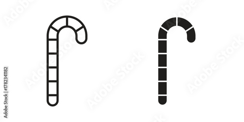 Candy Cane icon for your website design, logo, app, UI. EPS10