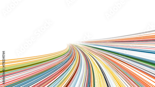 Branching and converging lines depicting technology evolution and business expansion