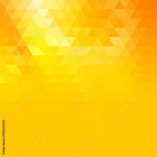 Abstract yellow triangular background. polygonal style. vector geometric illustration. eps 10