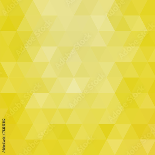 Yellow triangular pattern, geometric wallpaper. Abstract background. Vector illustration. EPS 10