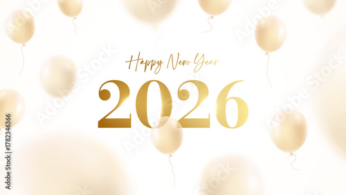 2026 Happy new year letters banner, 2026 Happy new year vector art and illustration. 2026 Happy new year letters banner, Happy new year vector art and illustration.