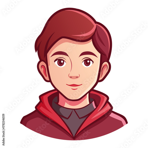 Red Hooded Character Avatar