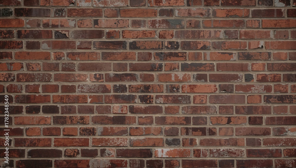 Obraz premium High-quality textured brick wall surface, functional backdrop for design and layout