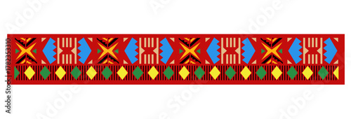 abstract seamless native cultural art local heritage border pattern tribal fiji samoa maori banner colorful