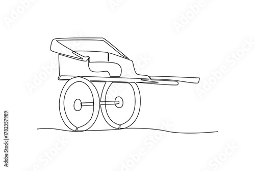 Simple continuous line drawing of all about transportation. simple line, creativity designer. Vector, Designer.