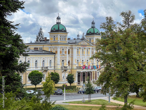 Tschechien, Böhmen, Karlsbad 2025 JUL 1 Historische Altstadt von Karlsbad,