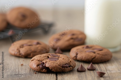 Homemade circular chocolate...
