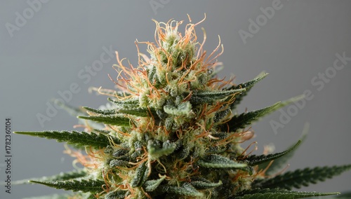 Close-up view of cannabis b...