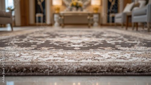 Luxury living area featurin...