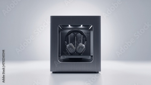 3D printed headphones displ...