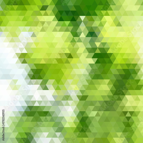 Green triangular background. Abstract vector illustration. Decor element. eps 10