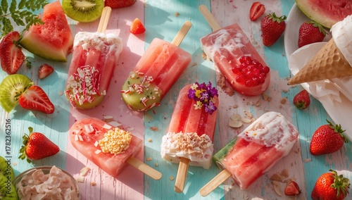 Creative homemade popsicles...
