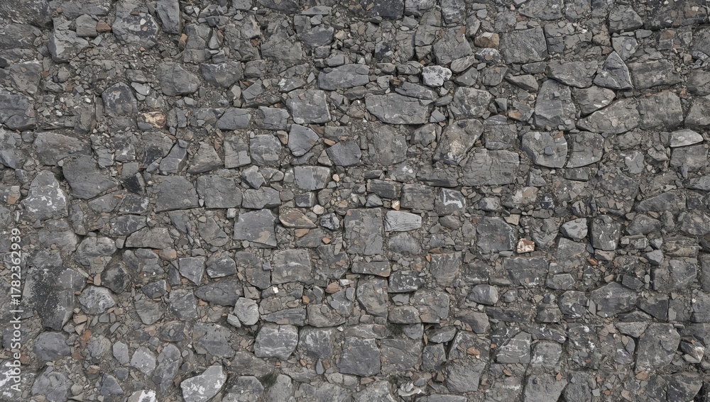 Obraz premium Cobblestone texture for urban design, suitable as a background for layout