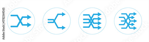 icon illustration of arrow sign, direction guide icon