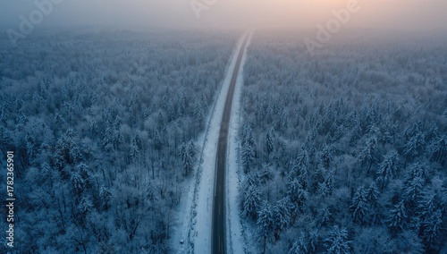 Aerial perspective of a sno...