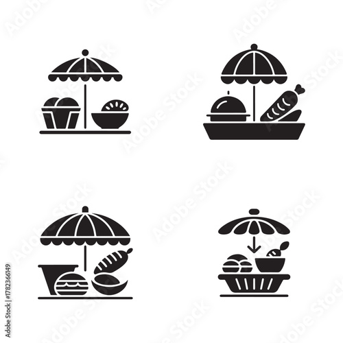 Community Food Distribution Donation And Care Icon