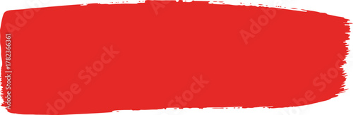 Vibrant red textured paint stroke for artistic backgrounds and design