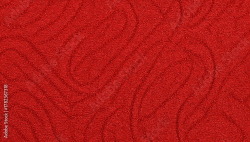Upholstery red jacquard fab...