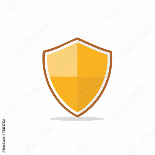 Free Download Golden security shield icon symbol of digital protection and data safety - GFXLoad